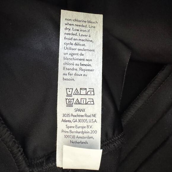 Spanx The Perfect Pant Black Knit Ponte Hi-Rise Flare Women’s Small Pull On New - Picture 5 of 12